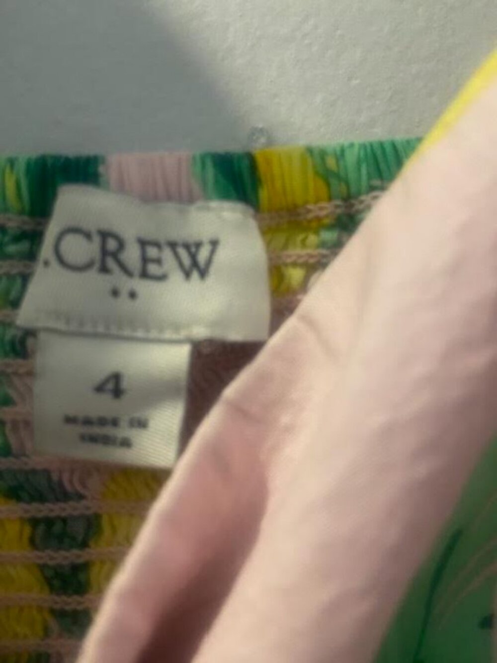 J.Crew Lemon Print Ruffle Strap Midi Dress Size 4 - Picture 2 of 7